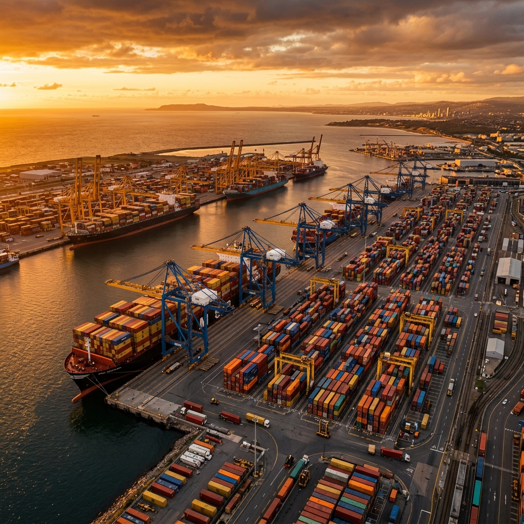 Global logistics and cargo shipping operations